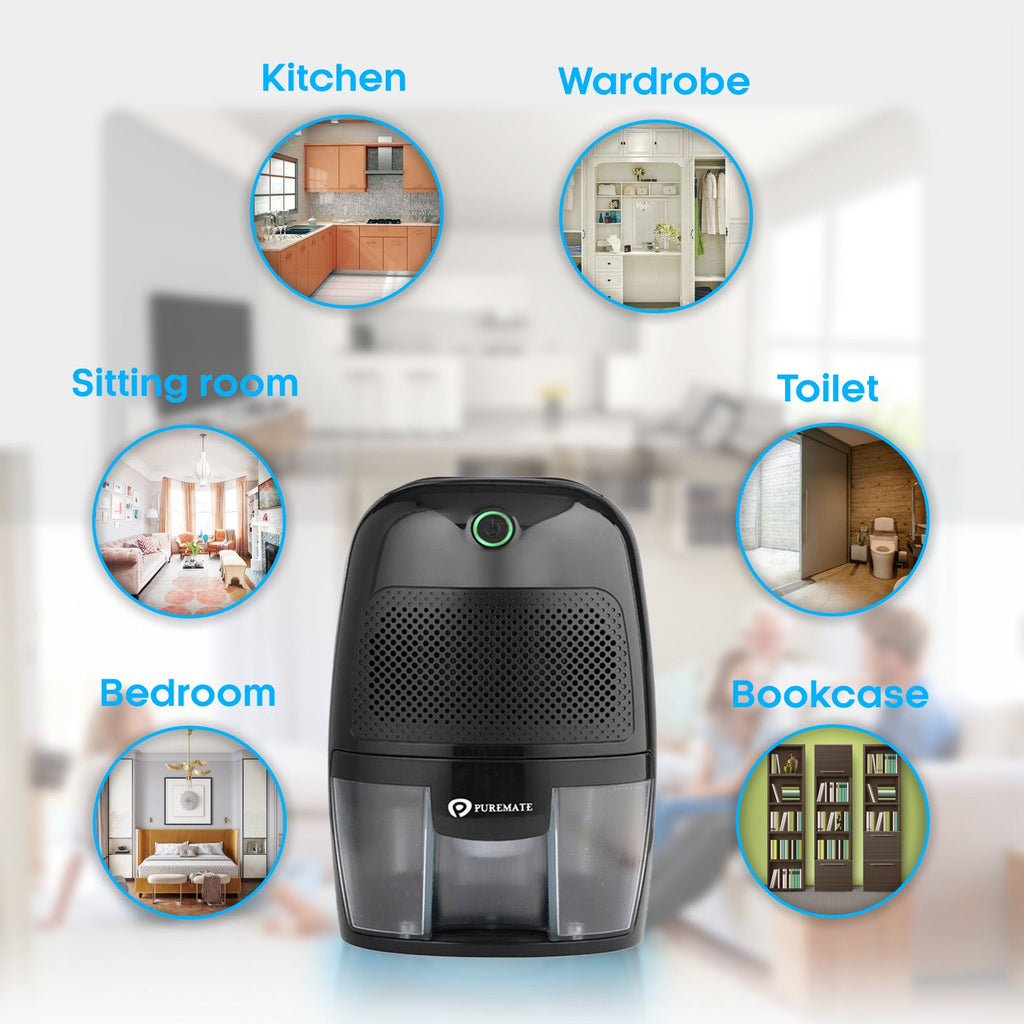 Dehumidifier 600ml Portable Dehumidifier for Home - Black