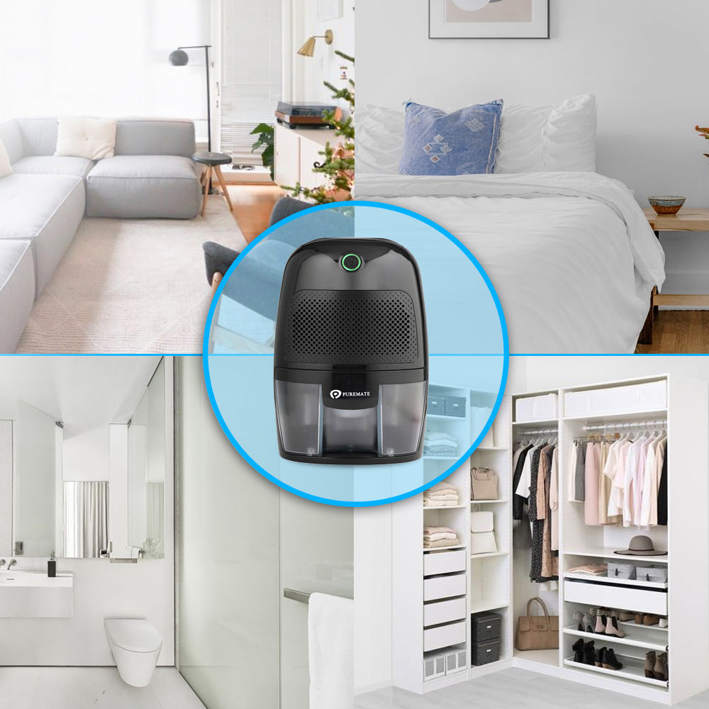 Dehumidifier 600ml Portable Dehumidifier for Home - Black